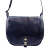Florence 8863 navy női bőr válltáska, oldaltáska 30 x 26 x 12 cm
