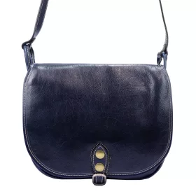  Florence 8863 navy női bőr válltáska, oldaltáska 30 x 26 x 12 cm