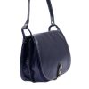 Florence 8863 navy női bőr válltáska, oldaltáska 30 x 26 x 12 cm