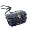 Florence 8863 navy női bőr válltáska, oldaltáska 30 x 26 x 12 cm