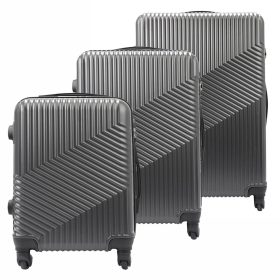   Pierre Cardin szürke abs 3 részes bőrönd szett 55/65/75 cm