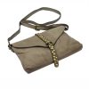 VS 013 taupe női bőr válltáska, oldaltáska 28 x 17 x 6 cm