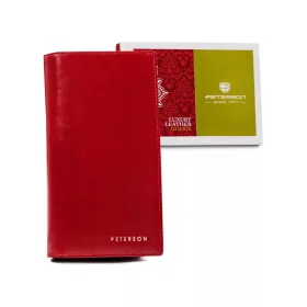   Peterson PTN 421431-SG piros női bőr pénztárca 10 x 19 x 2.5 cm