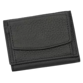 Eslee 0665 fekete női bőr pénztárca 9.8 x 7.5 x 2.5 cm