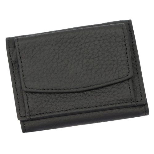 Eslee 0665 fekete női bőr pénztárca 9.8 x 7.5 x 2.5 cm