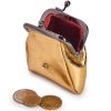 VerMari GM MET-1 sárga női marhabőr pénztárca 7 x 7 x 2 cm