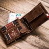 Peterson PTN 304P-03 HUNTER barna férfi bőr pénztárca