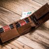 Peterson PTN 304E H barna férfi bőr pénztárca 12 x 9.5 x 2.5 cm