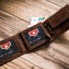 Peterson PTN 304E H barna férfi bőr pénztárca 12 x 9.5 x 2.5 cm
