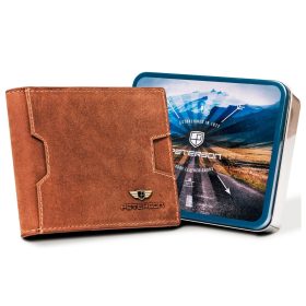   Peterson PTN N78 2-1-5 barna férfi bőr pénztárca 11 x 8.5 x 2 cm