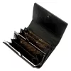 Cavaldi H30-1-RS9 fekete bőr női bőr pénztárca 12,5 x 9,5 cm