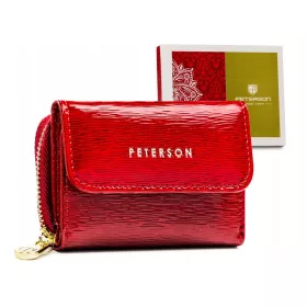   Peterson PTN 423229-SH piros női bőr pénztárca 9 x 7 x 3 cm