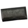 PATRIZIA IT-122 RFID fekete női bőr pénztárca 19.5 x 10 x 4 cm