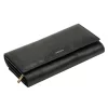 PATRIZIA IT-122 RFID fekete női bőr pénztárca 19.5 x 10 x 4 cm