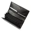 PATRIZIA IT-122 RFID fekete női bőr pénztárca 19.5 x 10 x 4 cm