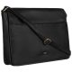 Peterson PTN 1725-NDM fekete férfi bőr oldaltáska,laptoptáska 39 x 31 x 9 cm 