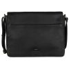 Peterson PTN 1725-NDM fekete férfi bőr oldaltáska,laptoptáska 39 x 31 x 9 cm 