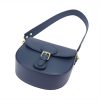 Luka 19-59 navy női bőr válltáska, oldaltáska 21 x 17.5 x 9 cm