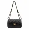 Luka 20-042 fekete női bőr válltáska 21.5 x 14 x 8.5 cm
