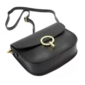 Luka 20-044 fekete női bőr válltáska 23 x 17 x 8.5 cm