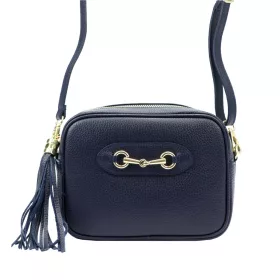   Luka 20-040 navy női bőr válltáska, oldaltáska 21 x 15.5 x 8 cm