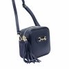 Luka 20-040 navy női bőr válltáska, oldaltáska 21 x 15.5 x 8 cm