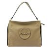 Luka 20-043 taupe női bőr válltáska, oldaltáska 31 x 25 x 12 cm