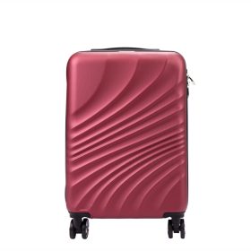   Gregorio bordó keményfalú ABS kabinbőrönd 55 x 38 x 22 cm