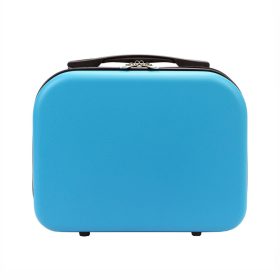   Gregorio kék keményfalú ABS kozmetikai táska, neszeszer 31 x 23 x 15 cm