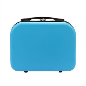   Gregorio kék keményfalú ABS kozmetikai táska, neszeszer 31 x 23 x 15 cm