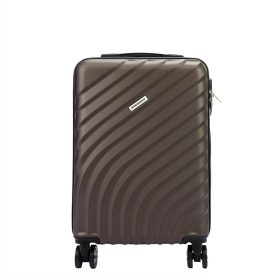   Gregorio barna ABS keményfalú kabinbőrönd 55 x 38 x 22 cm