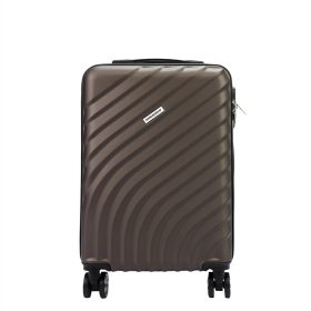   Gregorio barna ABS keményfalú kabinbőrönd 55 x 38 x 22 cm