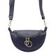 Luka 20-033 navy női bőr válltáska, oldaltáska, crossbody 25 x 16 x 10 cm