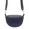 Luka 20-033 navy női bőr válltáska, oldaltáska, crossbody 25 x 16 x 10 cm