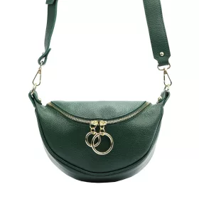   Luka 20-033 tengerkék női bőr válltáska, oldaltáska, crossbody 25 x 16 x 10 cm