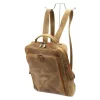 Florence 2004 MH barna pull-up nő bőr hátizsák 28 x 36 x 11 cm