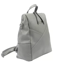 MiaMore 01-047 szürke női bőr hátizsák 32 x 34 x 16 cm
