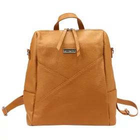   MiaMore 01-047 olasz barna női bőr hátizsák 32 x 34 x 16 cm