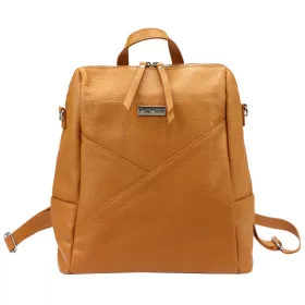   MiaMore 01-047 olasz barna női bőr hátizsák 32 x 34 x 16 cm