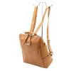 MiaMore 01-047 olasz barna női bőr hátizsák 32 x 34 x 16 cm