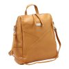 MiaMore 01-047 olasz barna női bőr hátizsák 32 x 34 x 16 cm