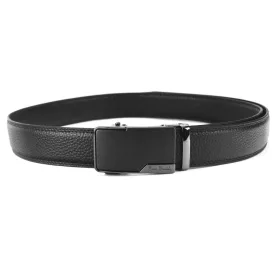  Pierre Cardin 548 HY08 fekete automata férfi marhabőr öv, öltöny öv 130 x 3.5 cm