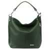 MiaMore 01-053 khaki női bőr válltáska 40 x 35 x 16 cm