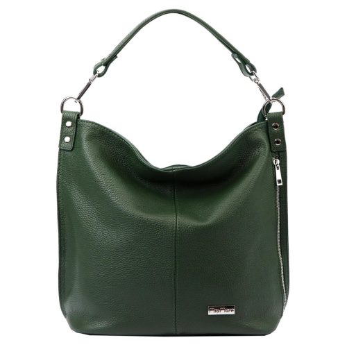 MiaMore 01-053 khaki női bőr válltáska 40 x 35 x 16 cm
