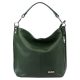 MiaMore 01-053 khaki női bőr válltáska 40 x 35 x 16 cm
