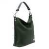 MiaMore 01-053 khaki női bőr válltáska 40 x 35 x 16 cm