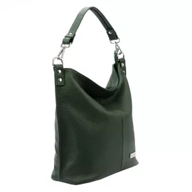 MiaMore 01-053 khaki női bőr válltáska 40 x 35 x 16 cm