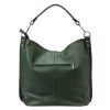 MiaMore 01-053 khaki női bőr válltáska 40 x 35 x 16 cm