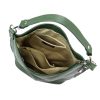 MiaMore 01-053 khaki női bőr válltáska 40 x 35 x 16 cm