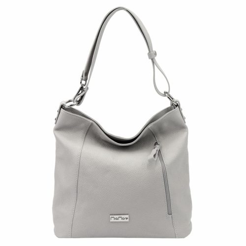 MiaMore 01-045 taupe női bőr válltáska 35 x 30 x 13 cm
